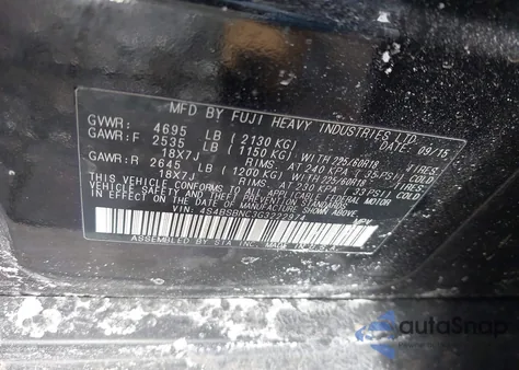 2016 Subaru Outback 2.5I Limited from USA, damaged, VIN 4S4BSBNC3G3222974